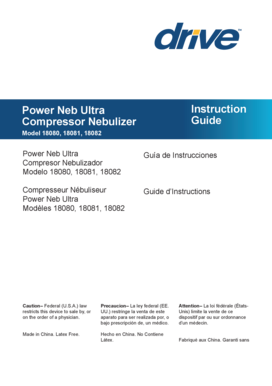 Powerneb Compressor Nebulizer 18080 User Manual